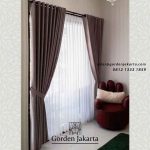 contoh gorden untuk ruang tamu minimalis di BSD