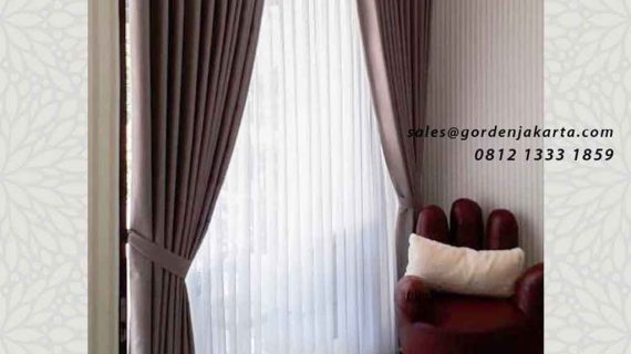 contoh gorden untuk ruang tamu minimalis di BSD