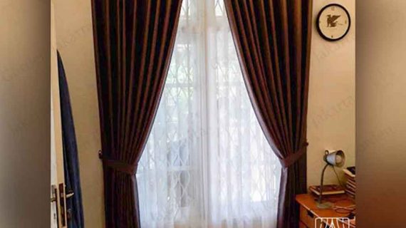 gorden gaya minimalis warna coklat klien ciputat