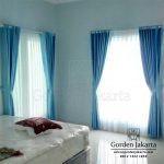 gorden minimalis warna biru bahan semi blackout by Gorden Jakarta