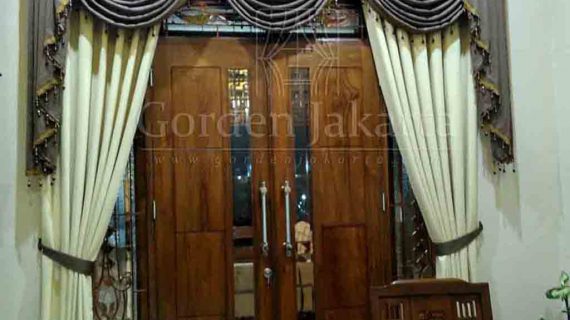 gorden poni gelombang untuk jendela pintu