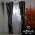 jual gorden jendela warna silver semi blackout