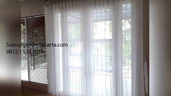 Contoh Gorden Minimalis Vitrage Polos Project Jl Dr. Kusuma Atmaja Menteng