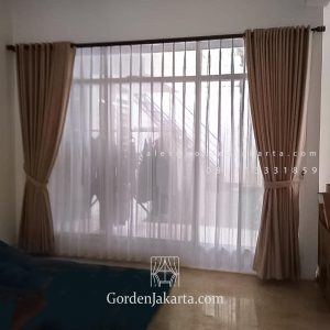 Jual Kain Gorden Luna No 2 Coklat Komplek Mega Cinere Depok ID5052