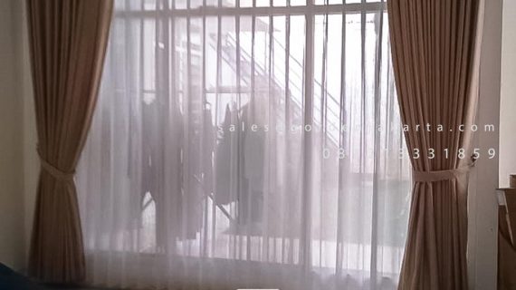 Jual Kain Gorden Luna No 2 Coklat Komplek Mega Cinere Depok