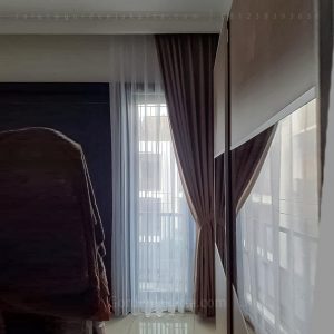 Daftar Harga Gorden Minimalis Kofi 29-5 Coklat Bona Vista Residence Cilandak Jakarta ID6915