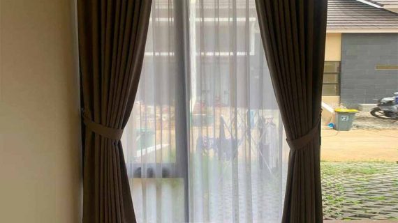 Harga Gorden Minimalis Shania Dimout 683-6 Coklat Vinus 88 Residences Pamulang Timur